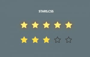Plain HTML Star Rating System