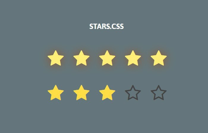 Plain HTML Star Rating System