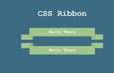 Animated Pure CSS Ribbon Shape
