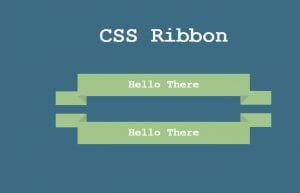 Animated Pure CSS Ribbon Shape