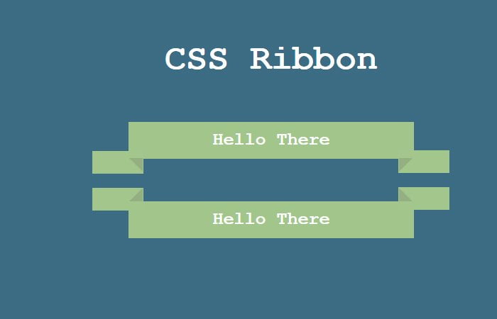 Animated Pure CSS Ribbon Shape