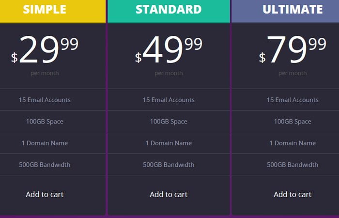 Responsive CSS Price Table