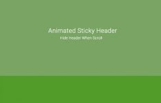 Animated Sticky header on Scroll