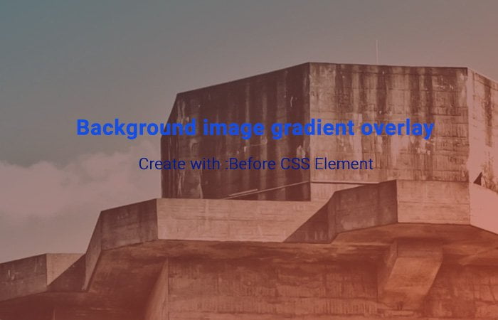 Add Background Image Gradient Overlay with CSS - Codeconvey