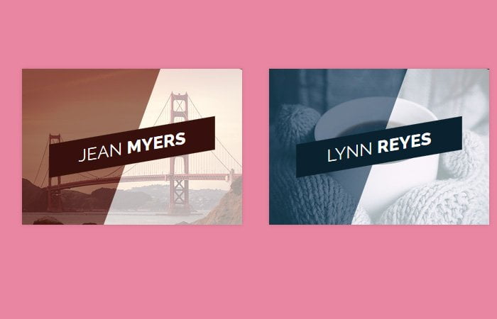 Pure CSS Image Hover with Slide Out Title Effect
