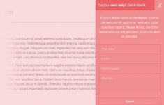HTML5/CSS Sticky Contact Form