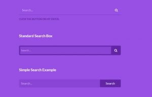 Stylish Search Box CSS Design in Plain HTML/CSS