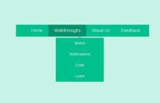 Create Clean CSS Navigation Bar with Hoverable Dropdown