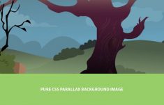 Pure CSS Parallax Background Image