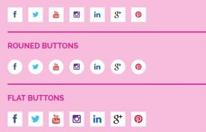 CSS Social Media Buttons