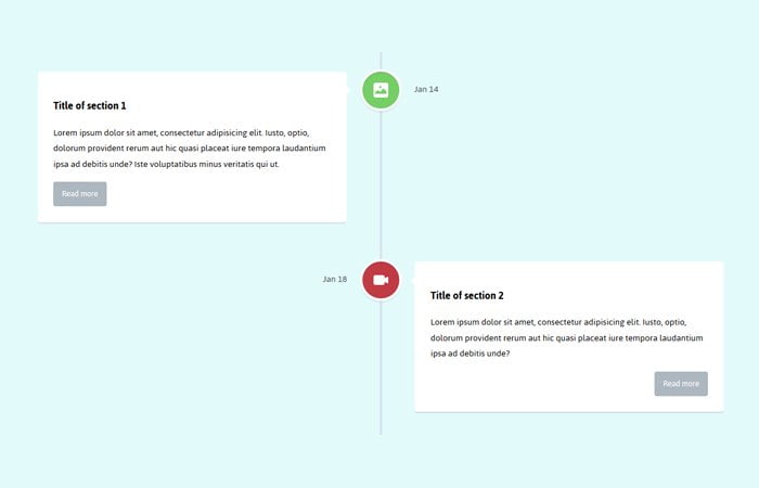 Responsive Animated Timeline With JavaScript And CSS3