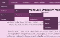 Advanced CSS Multi Level Dropdown Menu