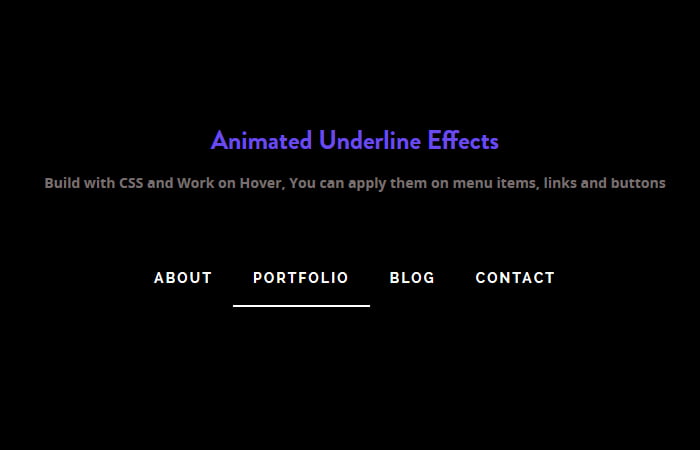 Animated CSS Link Hover Effects Underline | Codeconvey