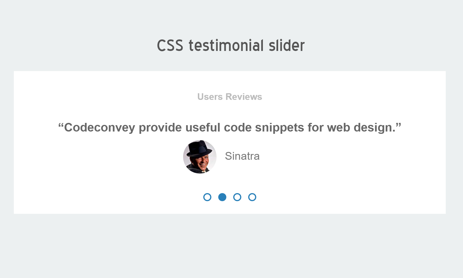 Pure CSS Testimonial Slider with Controls