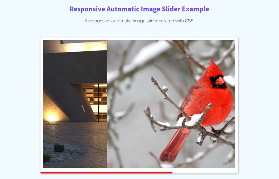 Responsive Automatic Image Slider with CSS