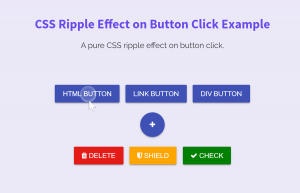 Create Ripple Effect on Button Click using CSS