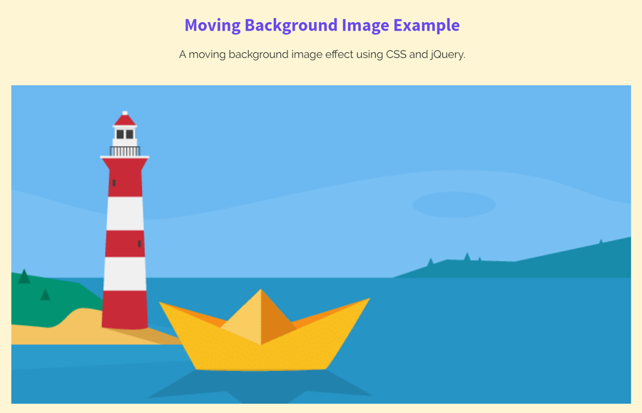 Moving Background Image CSS on Scroll