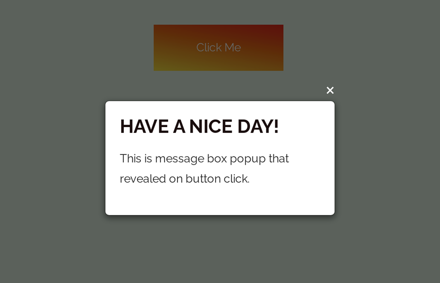 Display Message on Button Click in HTML