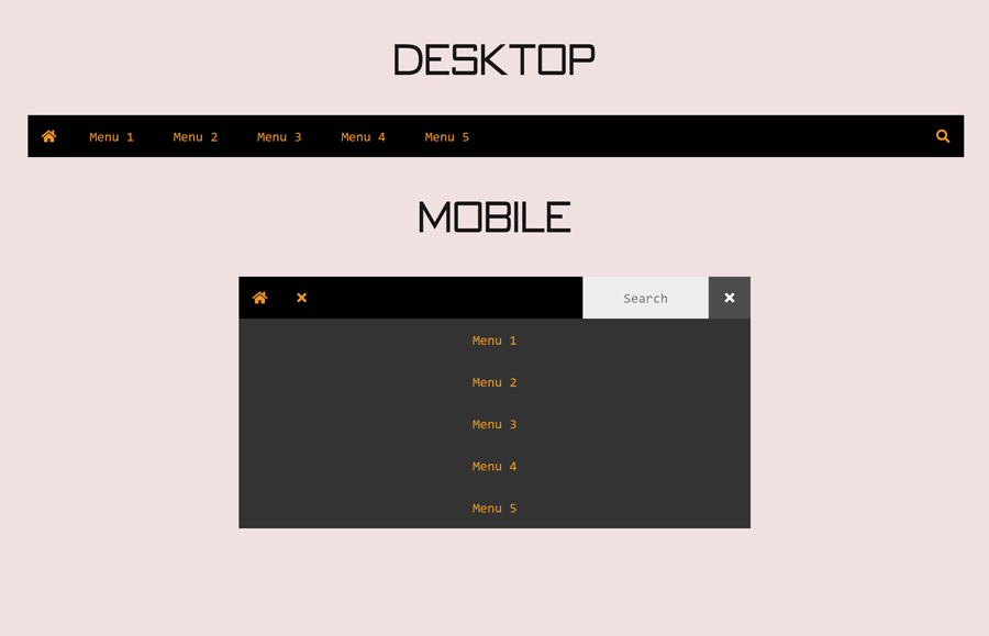 Navigation Bar Design Code with Demo