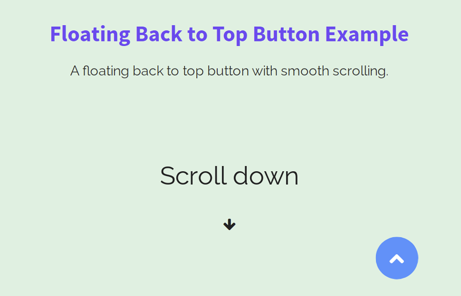 Floating Back to Top Button HTML & CSS | Codeconvey