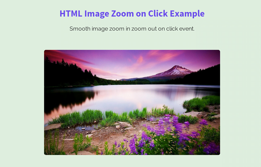 HTML Image Zoom on Click using JavaScript | Codeconvey
