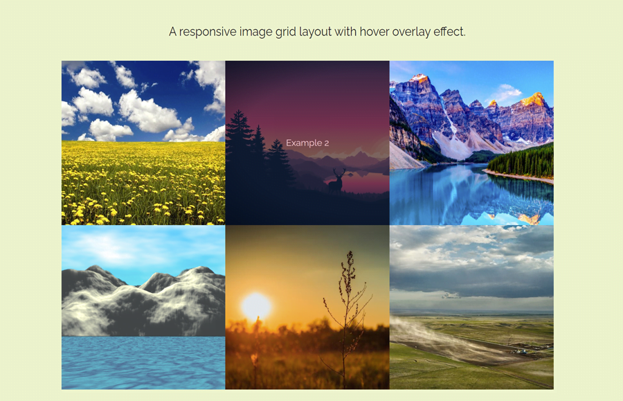 10+ HTML / CSS Images Gallery Examples with Animation