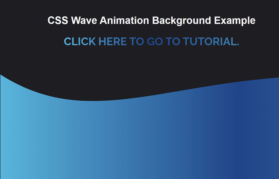 Css Wave Animation Background With Svg Codeconvey