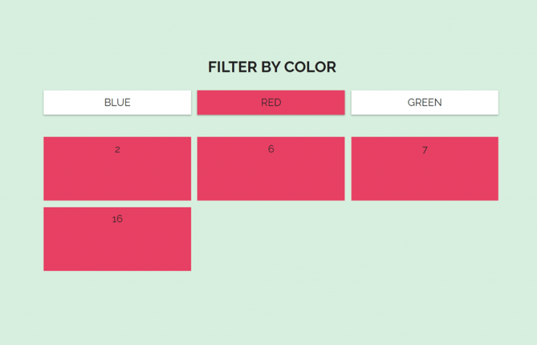 Pure CSS Content Filter with Radio Input