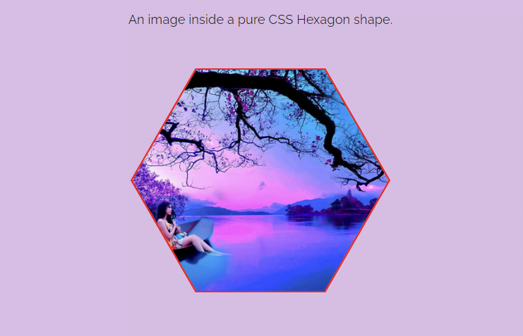 CSS Hexagon Image with Border