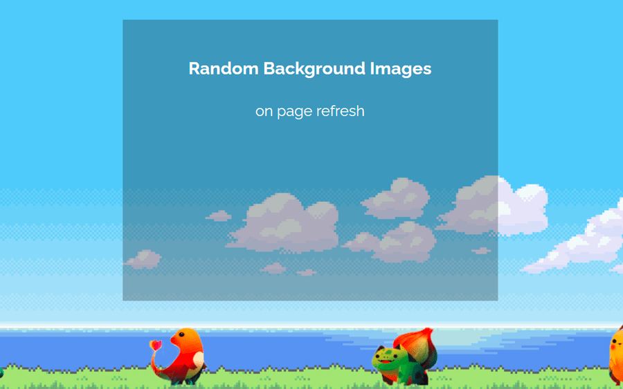 CSS Random Background Image on Refresh