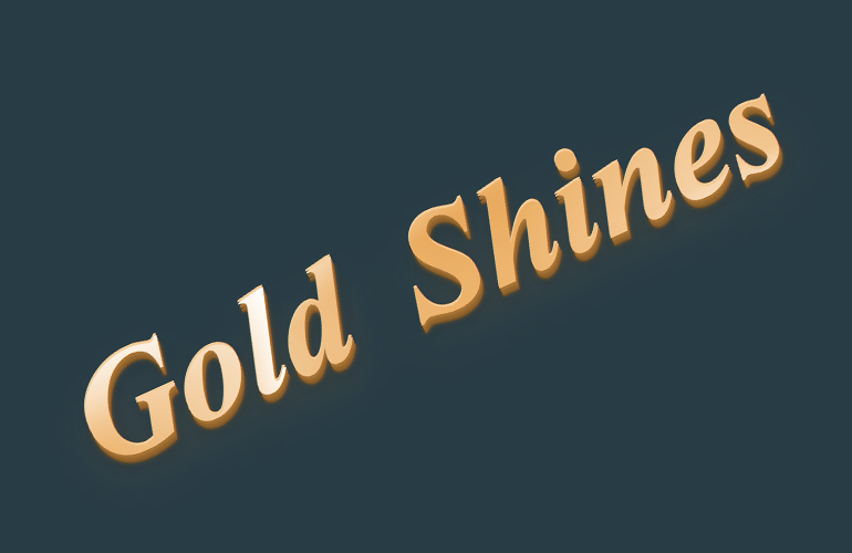 Animated Gold CSS Text Effect | 3D Gradient Color
