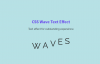 Text Wave Effect in CSS Only