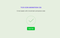 Tick Icon Animation CSS