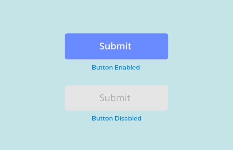 html disable button after click without javascript