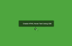 How to Create HTML Hover Text Using CSS
